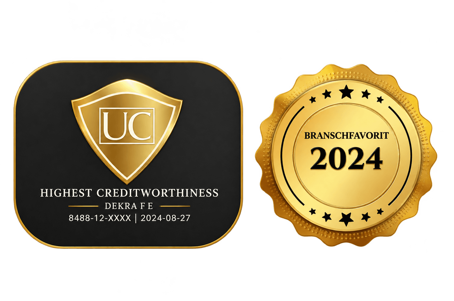 Certifikat och utmärkelser